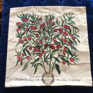 Pottery Barn Winter Cherry pillow cover
